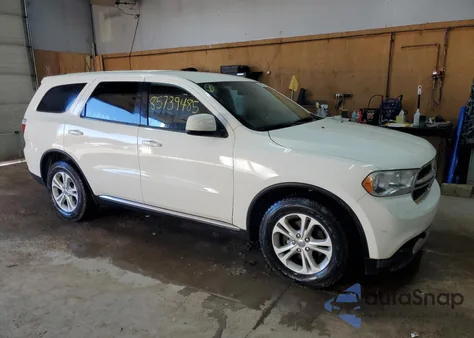 2012 Dodge Durango Sxt from USA, damaged, VIN 1C4RDJAG8CC317735